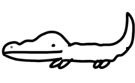 ワニのイラスト